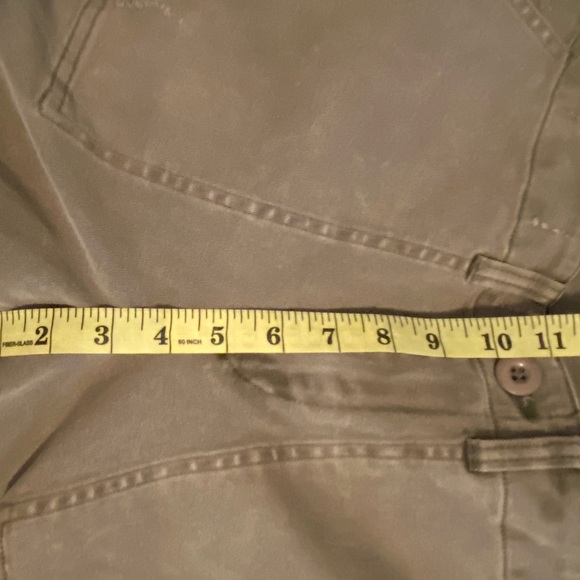 Pam & Gela Olive Green Utility Pants w/Multicolor Side Stripes, Lace-Up - Picture 10 of 11